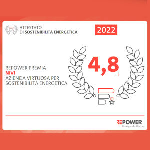 Nivi SpA virtuosa per sostenibilità energetica